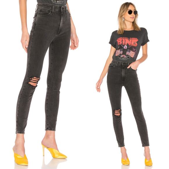 Joe's Jeans The Bella Ankle in Jinelle Faded Black - Picture 2 of 11